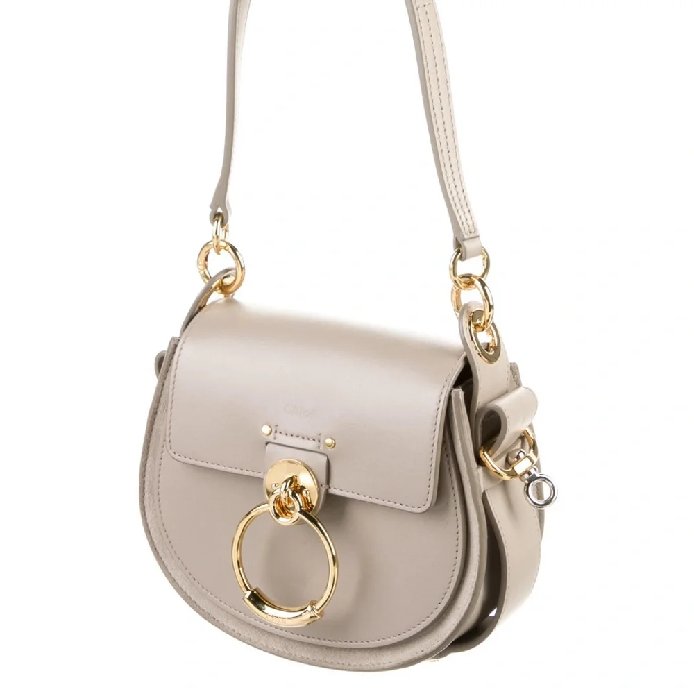 Chloe Tess Bag - Light Tan/Gold - Picture 3 of 5